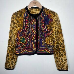 COPY - Versace Multicolor Leopard Print Blazer